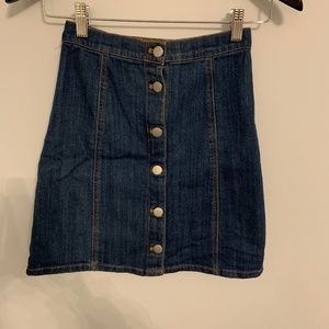 H&M Button up Jean Skirt